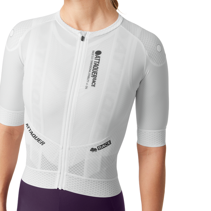 Attaquer Womens Race Jersey White