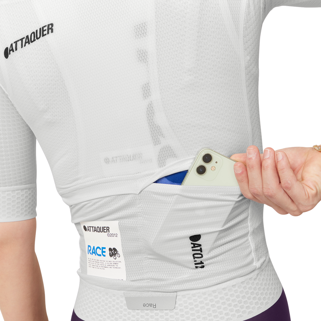 Attaquer Womens Race Jersey White