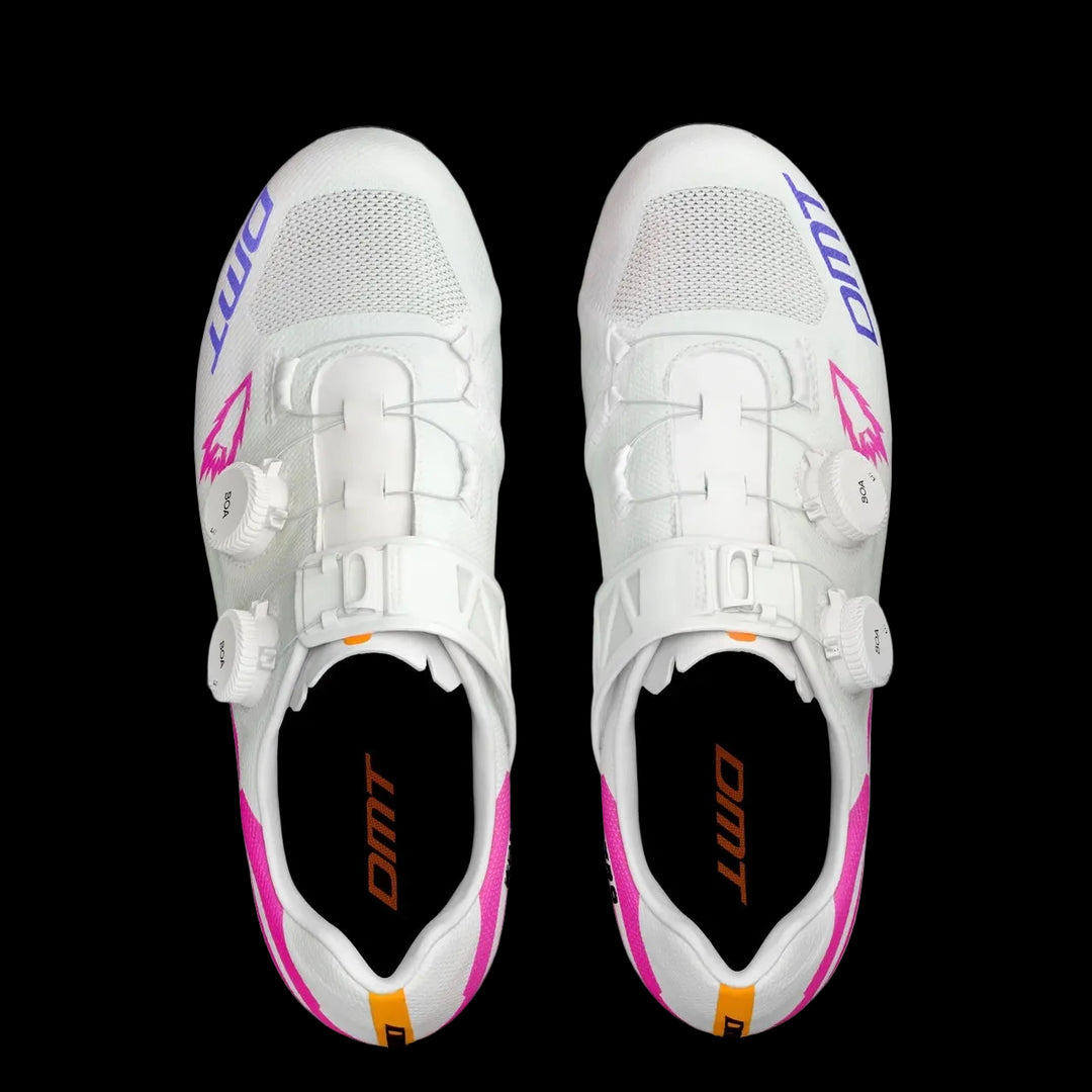 DMT KR0 Evo Superlight Shoes - White / Pink Rockets