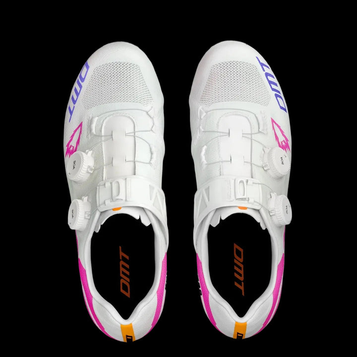 DMT KR0 Evo Superlight Shoes - White / Pink Rockets