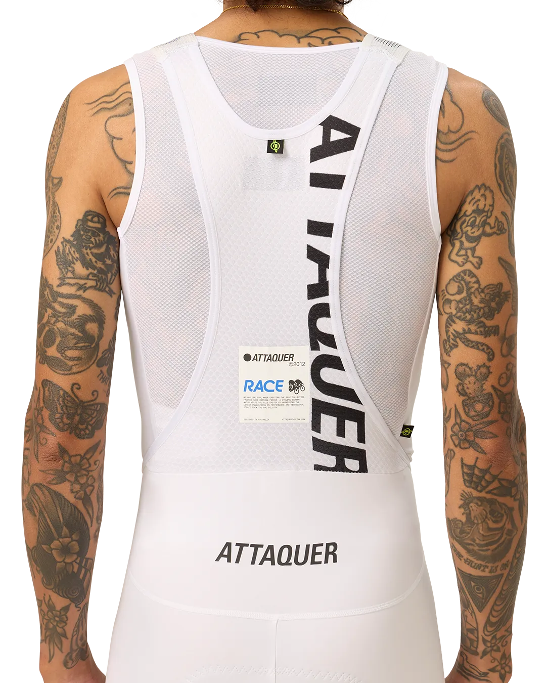 ATTAQUER RACE BIB SHORT 3.0 WHITE
