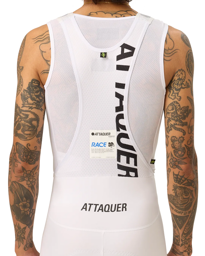 ATTAQUER RACE BIB SHORT 3.0 WHITE