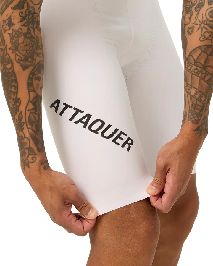 ATTAQUER RACE BIB SHORT 3.0 WHITE