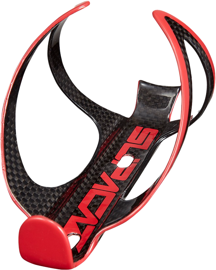 Supacaz Fly Cage Carbon Red