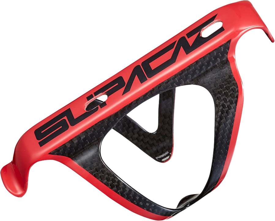 Supacaz Fly Cage Carbon Red