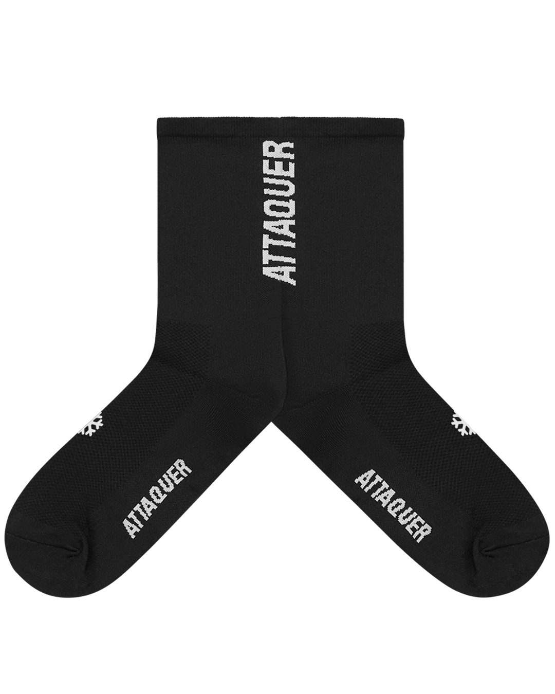 Attaquer Socks Black Vertical Logo