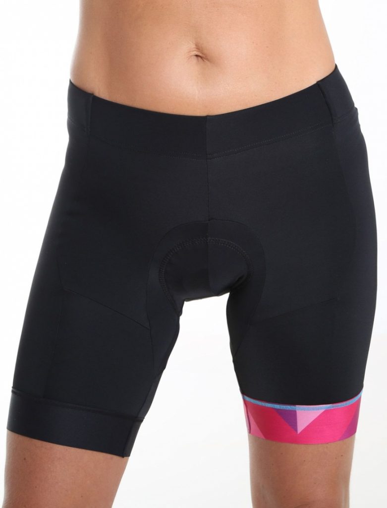 pink mesh cycling shorts